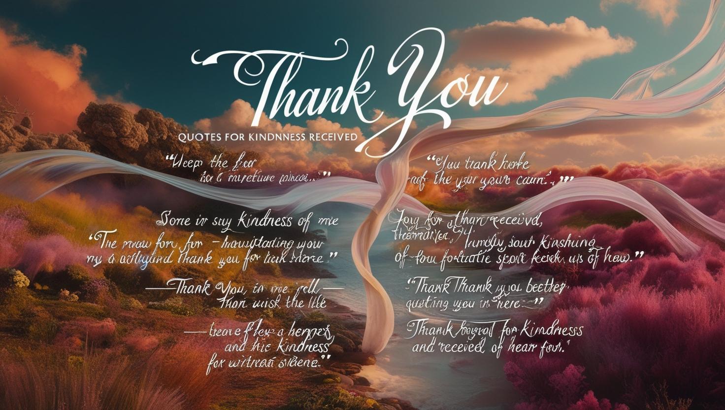 Thank you notes illustration