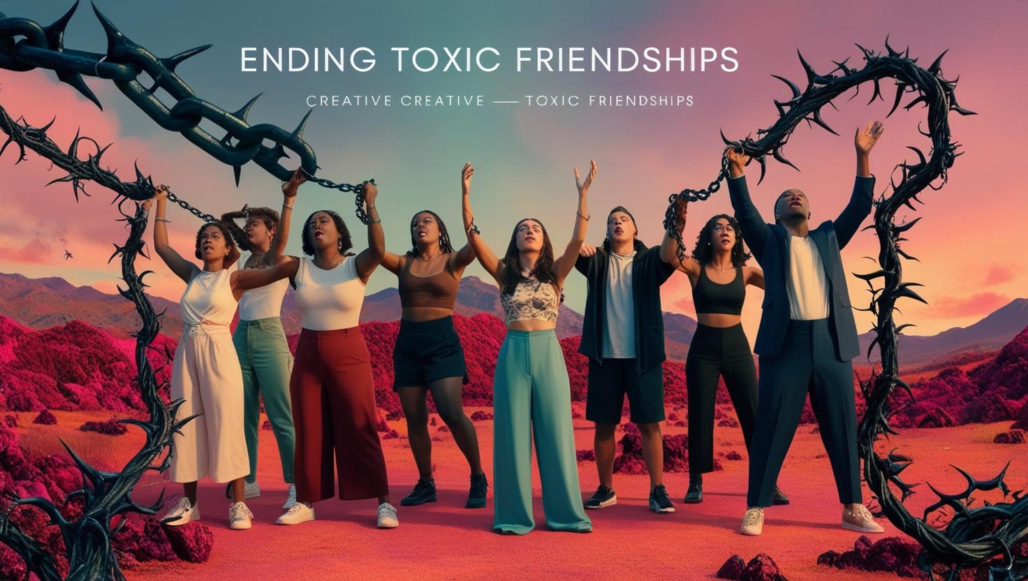 Ending toxic friendships illustration