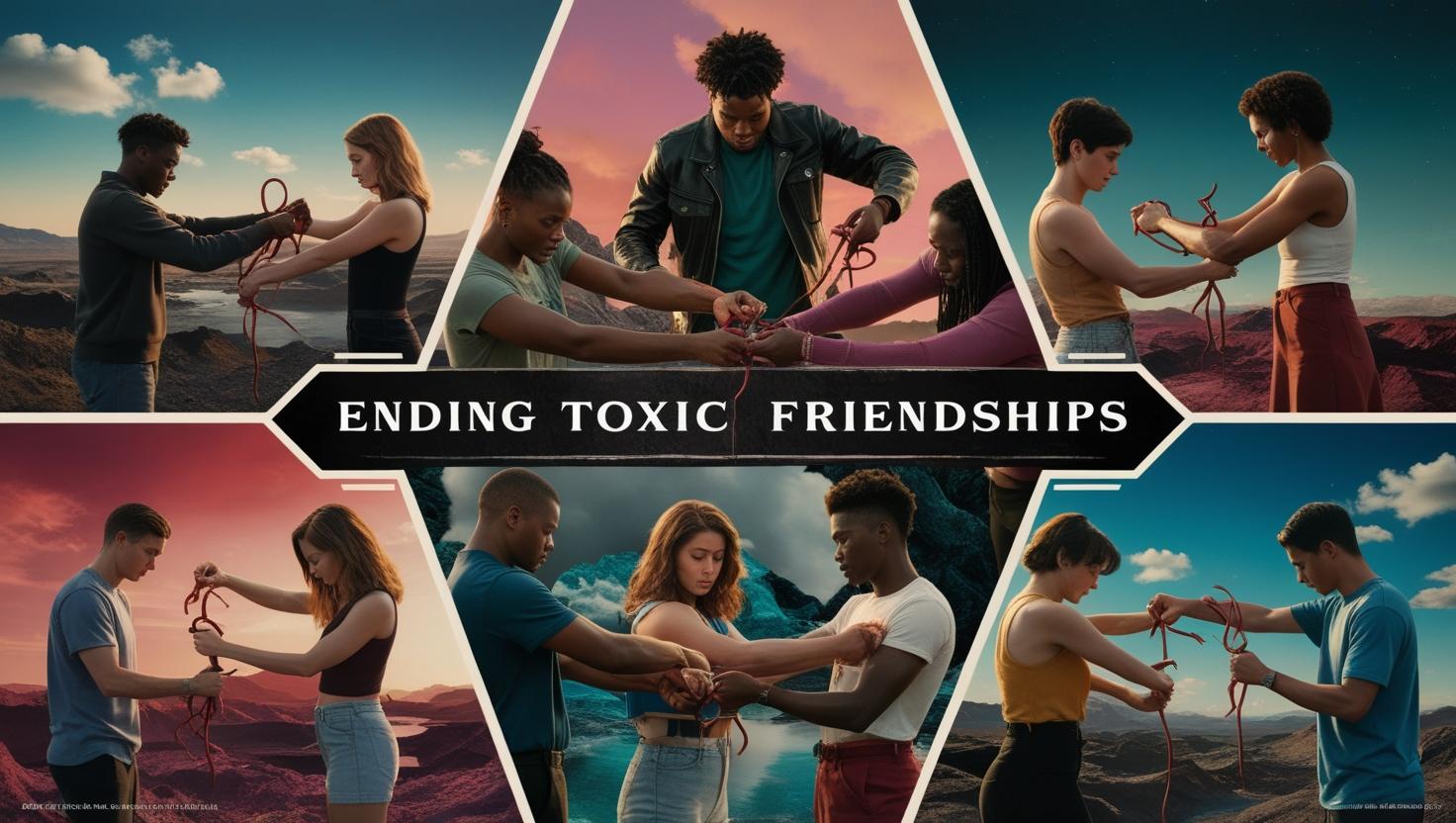 Ending toxic friendships illustration