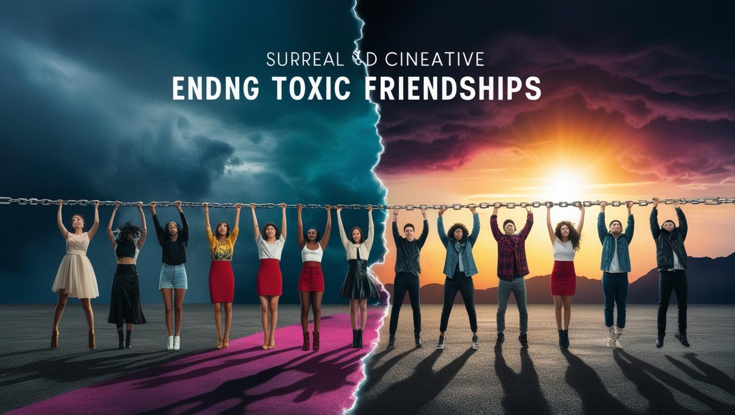 Ending toxic friendships illustration