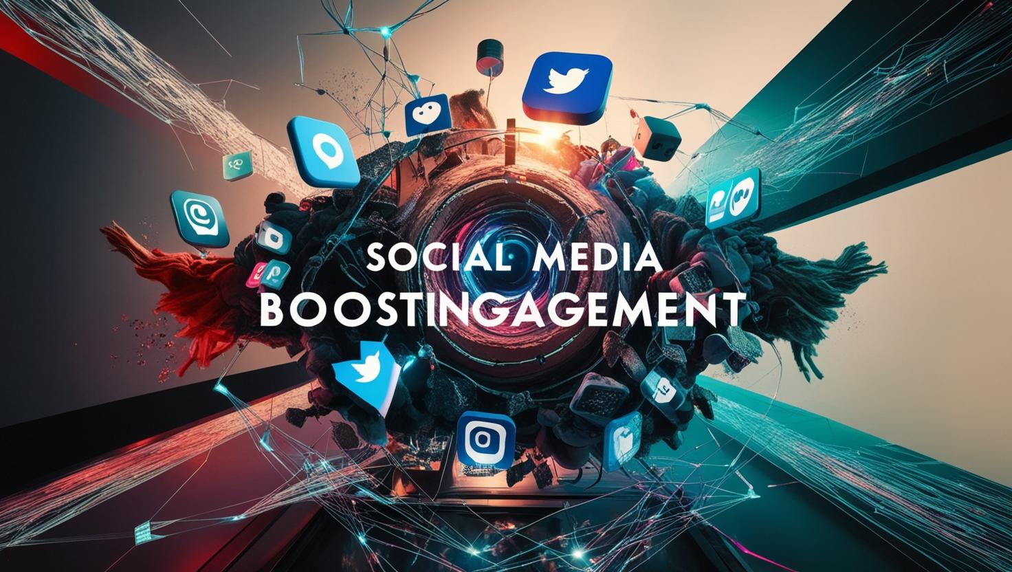 Social media engagement illustration