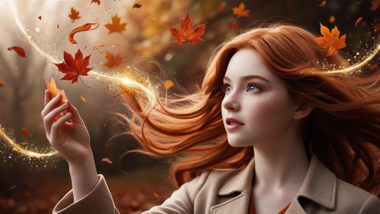 Autumn leaves and wishes