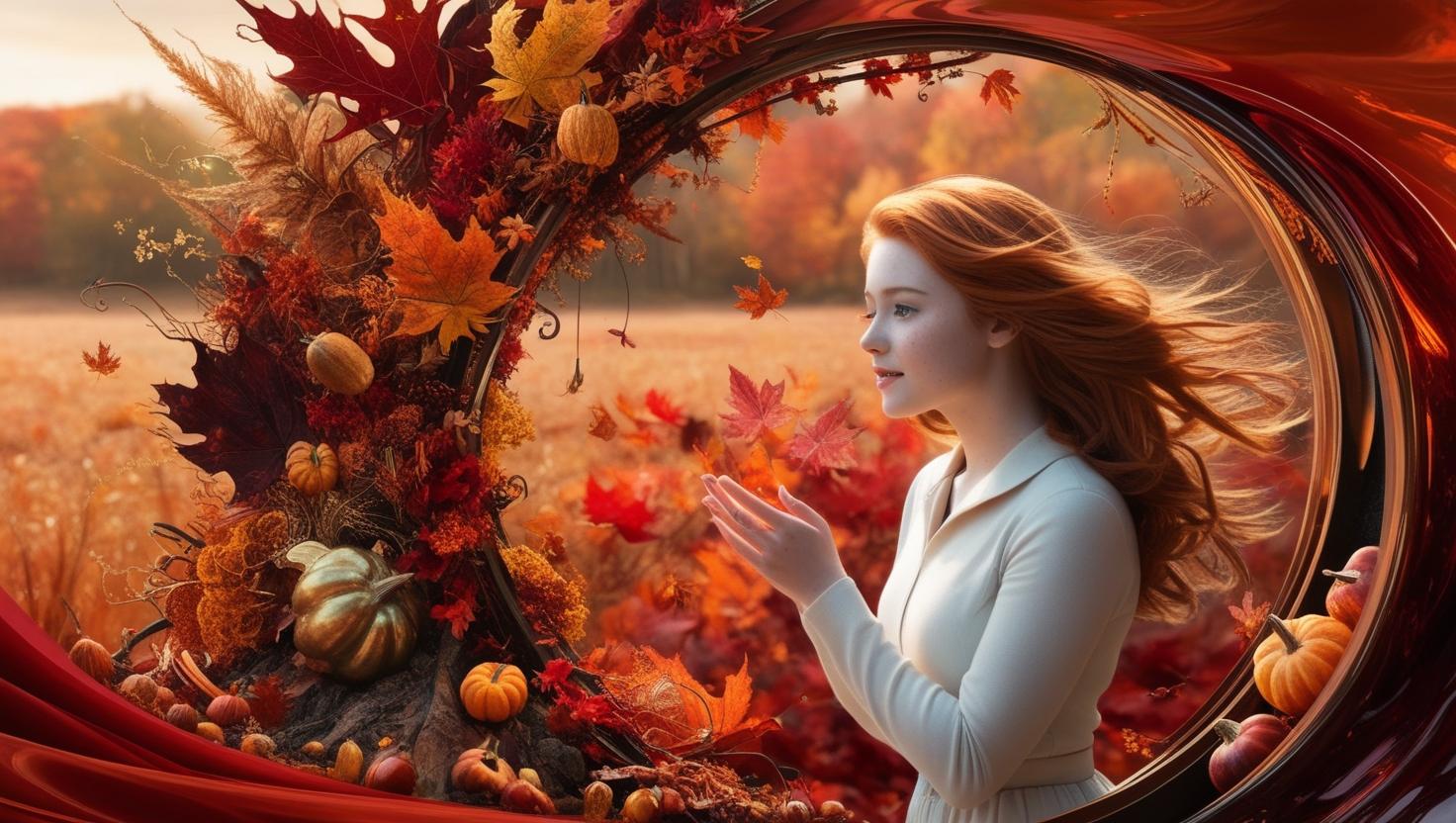 Autumn leaves and wishes