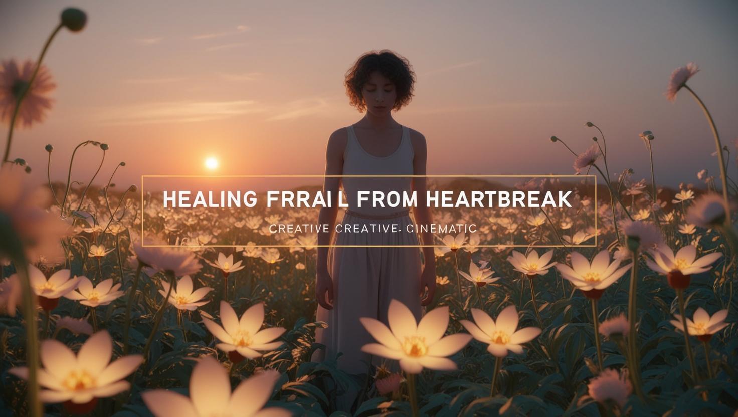 Healing from heartbreak illustration