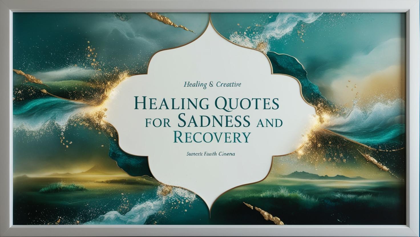 Healing quotes illustration