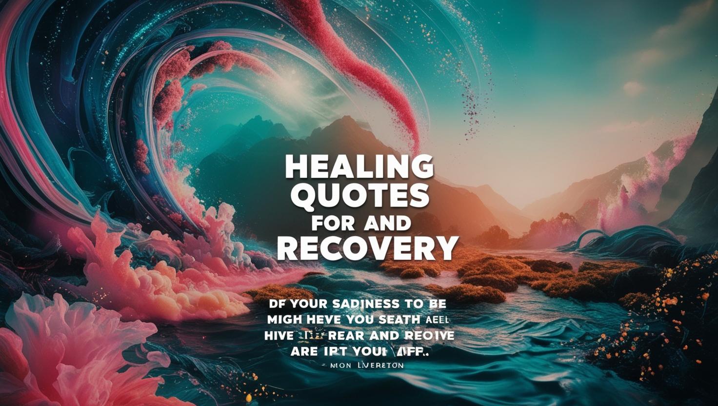 Healing quotes illustration