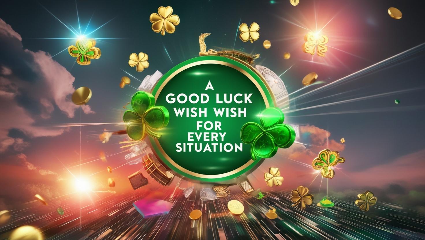 Good luck wishes illustration