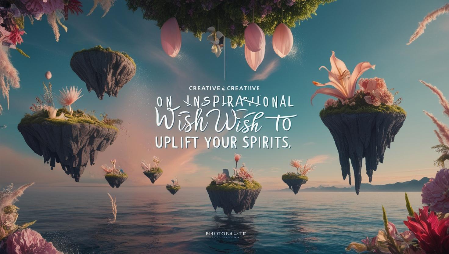 Inspirational wish messages illustration