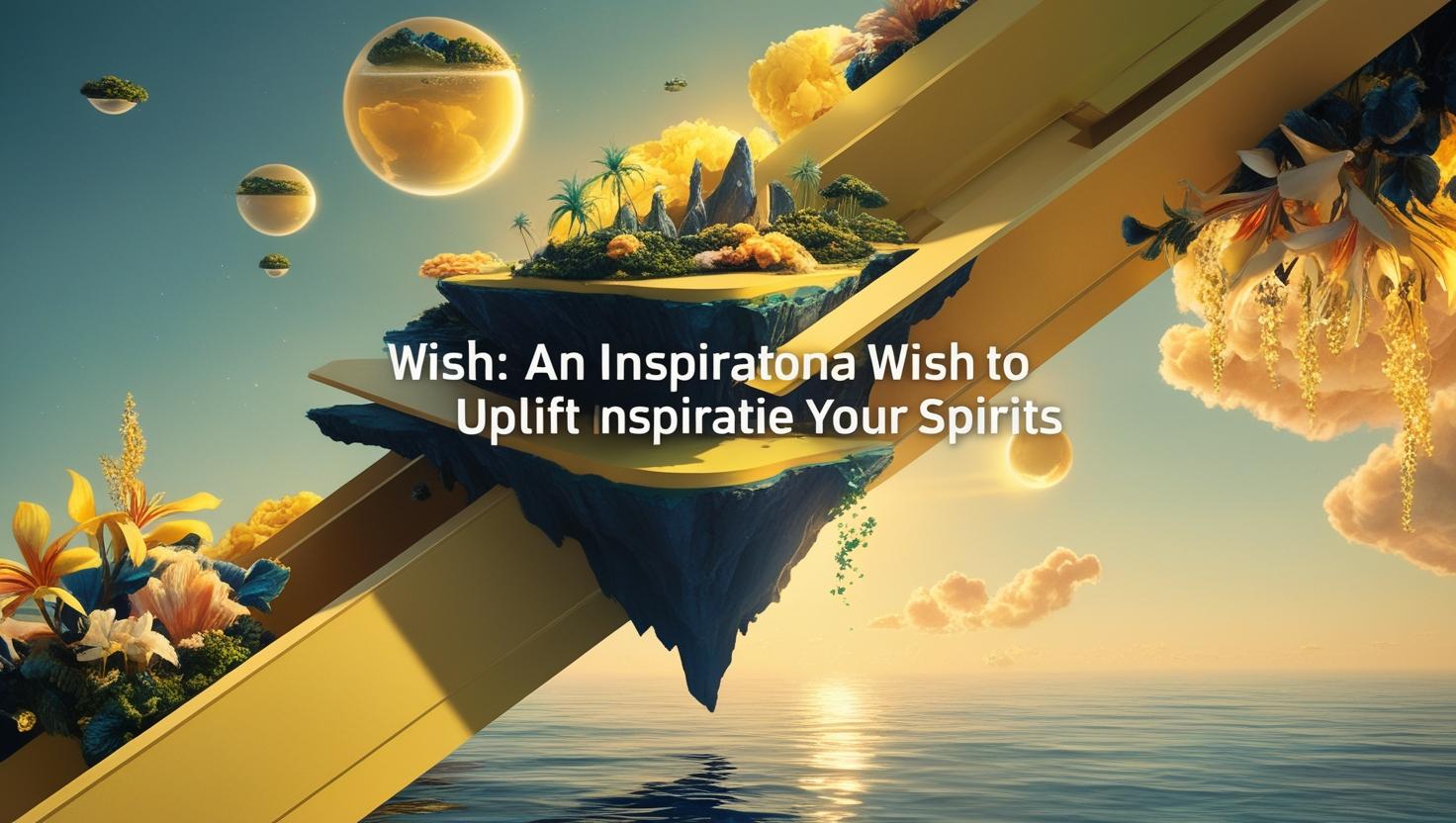 Inspirational wish messages illustration