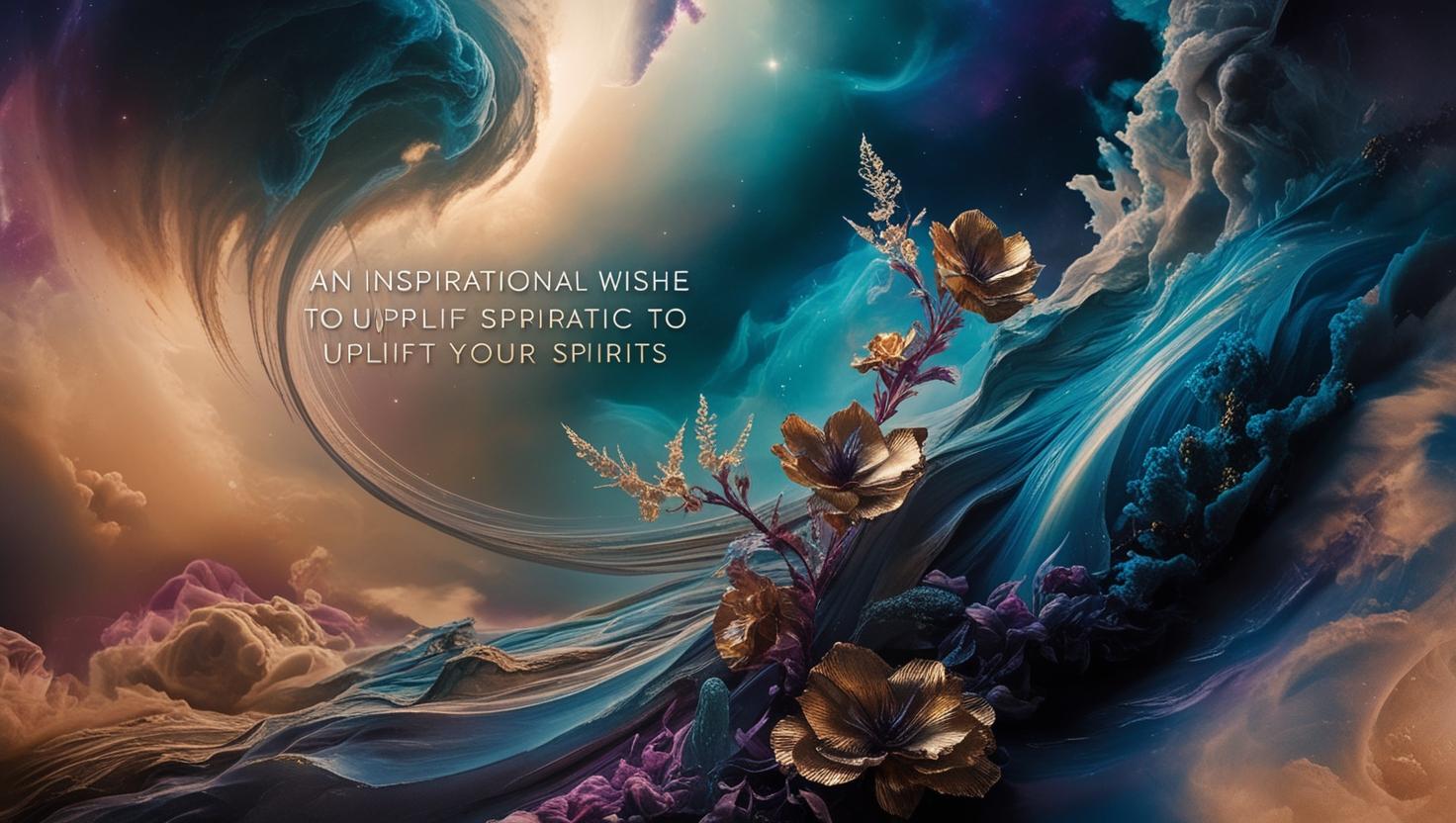 Inspirational wish messages illustration